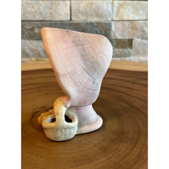 Vintage UCTCI Stoneware Japan Sleeping Girl Figurine With Bonnet & Basket Paste - Picture 4 of 8